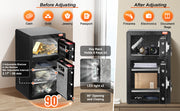 Load image into Gallery viewer, Amocart Single Door 4.0 cu.ft Safe Box w/ Key Lock Password & Fingerprint Safe Lock Box with Fireproof Bag Key Rack & LED Light