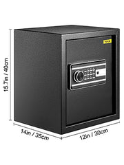 Bild in Galerie-Viewer laden, Amocart Fingerprint Locks Safe Deposit Box 0.8/2.1 Cubic Feet Digital Electronic Secret Hidden Piggy Bank for Money Guns File
