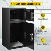 Load image into Gallery viewer, Amocart 33" Double Door Safe Deposit Box Secret Hidden Piggy Bank Steel Separate Storage Space Electronic Lock for Office Home