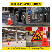 Bild in Galerie-Viewer laden, Amocart Tools Safety Cones 12"x28" High Visibility PVC Orange Traffic Cones with Heavy-Duty Base Used for Traffic Road Control