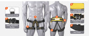 Bild in Galerie-Viewer laden, Amocart Half Body Safety Harness Tree Climbing Harness Half Protection Harness 340 lbs for Fire Rescuing Caving Rock Climbing