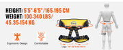 Bild in Galerie-Viewer laden, Amocart Half Body Safety Harness Tree Climbing Harness Half Protection Harness 340 lbs for Fire Rescuing Caving Rock Climbing