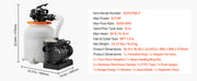 Load image into Gallery viewer, Amocart 12/14/16in FlashPure Sand Filter Pump with Timer for Above Ground Pool 0.5/0.75/1 HP 3000/3500/4400 GPH Media Installed