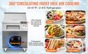 Load image into Gallery viewer, Amocart 28" Commercial Refrigerator Sandwich & Salad Prep Table 7.4 Cu. Ft Stainless Steel Refrigerated Food Prep Station