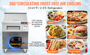 Load image into Gallery viewer, Amocart 28" Commercial Refrigerator Sandwich & Salad Prep Table 7.4 Cu. Ft Stainless Steel Refrigerated Food Prep Station
