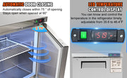 Load image into Gallery viewer, Amocart 28in 48in Undercounter Worktop Refrigerator Stainless Steel Refrigerated Food Prep Station Fan Cooling for Bar