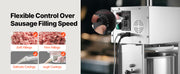 Bild in Galerie-Viewer laden, Amocart 55 LBS Electric Sausage Stuffer Stepless Speed Control and Foot Pedal with 5 Stuffing Tubes for Commercial & Home Use