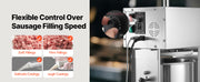 Load image into Gallery viewer, Amocart 55 LBS Electric Sausage Stuffer Stepless Speed Control and Foot Pedal with 5 Stuffing Tubes for Commercial & Home Use