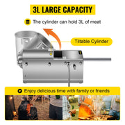 Load image into Gallery viewer, Amocart 3L Horizontal Sausage Stuffer Manual Sausage Maker Stainless Steel With 5 Filling Nozzles For Home & Commercial Use
