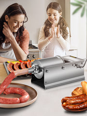 Load image into Gallery viewer, Amocart 3L Horizontal Sausage Stuffer Manual Sausage Maker Stainless Steel With 5 Filling Nozzles For Home & Commercial Use