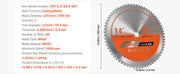 Load image into Gallery viewer, Amocart Circular Saw Blade 10in Diameter 80Sharp Alloy Teeth 5/8in Arbor Aluminum Cutting Blade forCircular Saw with Heat Vents