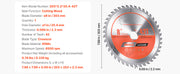 Load image into Gallery viewer, Amocart Circular Saw Blade 10in Diameter 80Sharp Alloy Teeth 5/8in Arbor Aluminum Cutting Blade forCircular Saw with Heat Vents