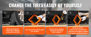 Load image into Gallery viewer, SucceBuy Scissor Jack 2.5 Ton Scissor Car Jack 3.7"-17.1" Lifting Range Scissor Lift Jack Portable Tire Jack for Car Truck SUV