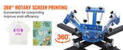 Load image into Gallery viewer, Amocart Screen Printing Machine 360° Rotable Silk Screen Printing Press 54x45cm Screen Printing Press Adjustable Tension