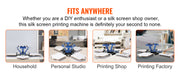 Load image into Gallery viewer, SucceBuy Screen Printing Machine 360° Rotable Silk Screen Printing Press 54x45cm Screen Printing Press Adjustable Tension