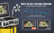 Load image into Gallery viewer, SucceBuy Sewer Camera 165 ft/50 m Self-Leveling Drain Inspection Camera with 9" 1080P HD Screen and 512Hz Locator for Duct Pipe