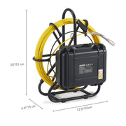 Load image into Gallery viewer, SucceBuy Sewer Camera with 512Hz Locator IP68 9" Pipeline Inspection Camera w/DVR Function w/12 Adjustable LED and 16 GB SD Card