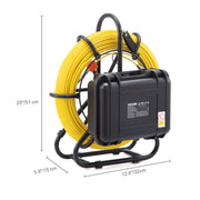 Bild in Galerie-Viewer laden, Amocart Sewer Camera with 512Hz Locator IP68 9" Pipeline Inspection Camera w/DVR Function w/12 Adjustable LED and 16 GB SD Card