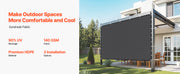 Bild in Galerie-Viewer laden, Amocart 90% Sun Shade Cloth 10x10/12/20ft Pergola Shade Cover 140 GSM HDPE Canopy Privacy Screen for Outdoor Garden Backyard
