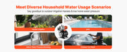 Load image into Gallery viewer, Amocart 1HP/1.6 HP Shallow Well Pump with Pressure Tank 120V Stainless 5-Gal Tank 20/40 PSI Pressure Switch for Home Garden