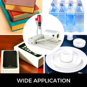 Bild in Galerie-Viewer laden, SucceBuy 12/18/24in Shrink Wrap Sealer Laminating Machine W/ Heat Gun 1800W Film Available Roll For PVC POF Film Books Toys Food
