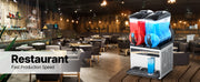 Load image into Gallery viewer, Amocart Commercial Frozen Drink Maker 15Lx2 Double Tank Slushy Machine 120Cups StainlessSteel Slushie Maker for Home Party Cafe