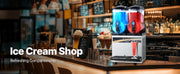 Load image into Gallery viewer, Amocart Commercial Frozen Drink Maker 15Lx2 Double Tank Slushy Machine 120Cups StainlessSteel Slushie Maker for Home Party Cafe