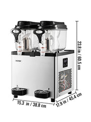 Charger l'image dans la visionneuse de galerie, Amocart 2x6L Commercial Beverage Slush Machine Frozen Drink Juice Dispenser Ice-Cool Smoothie Maker Equipment for Restaurant