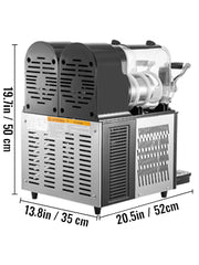 Load image into Gallery viewer, Amocart 3/6L Jar Commercial Slushie Machine Slush Maker Frozen Drink Dispenser Ice-Cool Juice Smoothie Granita Vending Machine