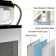 Bild in Galerie-Viewer laden, Amocart 6L/1.6 Gal Commercial Slushy Machine 300W 25 Cups Single-Bowl Stainless Steel Margarita Smoothie Frozen Drink Maker