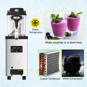 Bild in Galerie-Viewer laden, Amocart 6L/1.6 Gal Commercial Slushy Machine 300W 25 Cups Single-Bowl Stainless Steel Margarita Smoothie Frozen Drink Maker