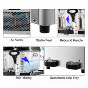 Charger l'image dans la visionneuse de galerie, Amocart 2x6L Commercial Beverage Slush Machine Frozen Drink Juice Dispenser Ice-Cool Smoothie Maker Equipment for Restaurant