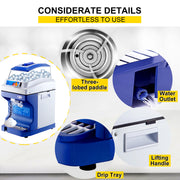 Bild in Galerie-Viewer laden, Amocart Commercial Ice Shaver Crusher 441LBS/H with 11LBS Hopper Electric Snow Cone Maker For Parties Events Snack Bar
