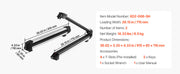 Load image into Gallery viewer, Amocart Ski & Snowboard Roof Rack Carry up to 6 Pairs of Skis or 4 Snowboards 2 PCS Aluminum Universal Car Roof Rack Top Holder
