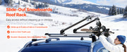 Load image into Gallery viewer, Amocart Ski & Snowboard Roof Rack Carry up to 6 Pairs of Skis or 4 Snowboards 2 PCS Aluminum Universal Car Roof Rack Top Holder