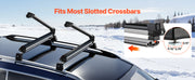 Load image into Gallery viewer, Amocart Ski & Snowboard Roof Rack Carry up to 6 Pairs of Skis or 4 Snowboards 2 PCS Aluminum Universal Car Roof Rack Top Holder