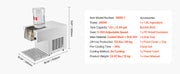 Load image into Gallery viewer, SucceBuy Snowflake Ice Machine 44/88/132/176LBS/24H Snowflake Ice Maker with Stainless Steel Blade Tank for Home Small Gathering