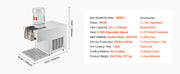 Load image into Gallery viewer, SucceBuy Snowflake Ice Machine 44/88/132/176LBS/24H Snowflake Ice Maker with Stainless Steel Blade Tank for Home Small Gathering