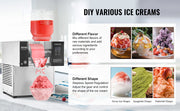 Bild in Galerie-Viewer laden, Amocart Commercial Snowflake Ice Machine Snowflake Ice Maker Stainless Steel Ice Shaver Machine Electric Snow Cone Maker