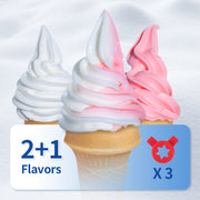 Load image into Gallery viewer, SucceBuy 22-30 L/H Soft Ice Cream Machines Commercial Tricolor Desktop Sweet Cone Freezing Equipment Vending Machine