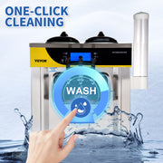 Load image into Gallery viewer, SucceBuy 22-30 L/H Soft Ice Cream Machines Commercial Tricolor Desktop Sweet Cone Freezing Equipment Vending Machine