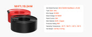 Load image into Gallery viewer, Amocart Solar Panel Extension Cable 20FT Black + 20FT Red / 30FT Black + 30FT Red / 50FT Black + 50FT Red / 100FT Black + 100FT Red 10AWG with Female & Male Waterproof Connectors 6mm² PV Cable for Home Ship