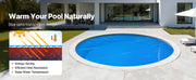 Load image into Gallery viewer, Amocart Solar Pool Cover with Bubble & PE Material Daytime Heat Absorption Nighttime Heat Retention Heat Retaining Solars Cover
