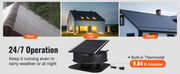 Load image into Gallery viewer, Amocart Solar Attic Fan 40W 1230 CFM Large Air Flow Solar Roof Vent Low Noise and Weatherproof with Smart Adapter for Home