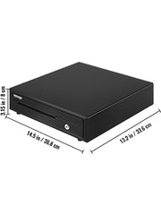 Bild in Galerie-Viewer laden, Amocart Cash Register Drawer 16" 12 V for POS System Tray Removable Coin Compartment & 2 Keys Included RJ11/RJ12 Cable Drawer