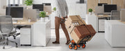 Bild in Galerie-Viewer laden, Amocart 220LBS Stair Climbing Cart Folding Trolley Cart with Telescoping Handle & Wheels Stair Climber Dolly for Home Warehouse