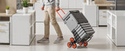 Bild in Galerie-Viewer laden, Amocart 120LBS Stair Climbing Cart Portable Folding Trolley with Telescoping Handle Stair Climber Dolly for Groceries Warehouse