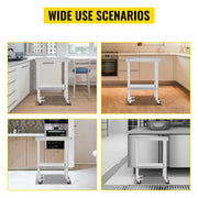 Load image into Gallery viewer, Amocart Stainless Steel Kitchen Worktable shelves Commercial Work Bench Table with Caster Wheels for Home Restaurant Storage