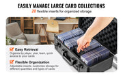 Bild in Galerie-Viewer laden, Amocart Graded Card Storage Box 4 Slots or 5Slots with Key Lock or Coded Lock Foam Dividers for 96/108/120/162 PSA Graded Cards