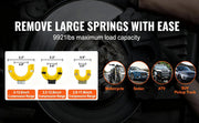 Load image into Gallery viewer, Amocart Strut Spring Compressor Macpherson Strut Spring Compressor Kit Interchangeable Fork Strut Coil Extractoror Remover Tool